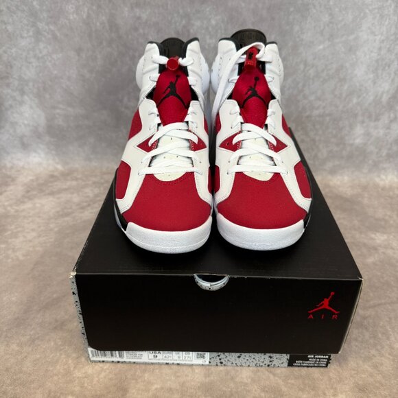 Air Jordan 6 Retro – White/Carmine-Black | Men’s Size 9 | New in Box main image 5